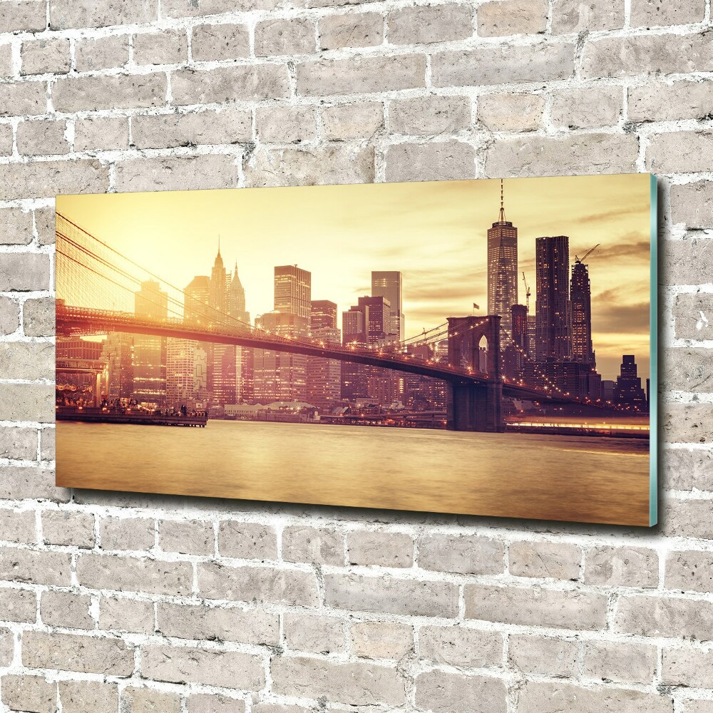 Tableau sur verre acrylique Manhattan New York USA