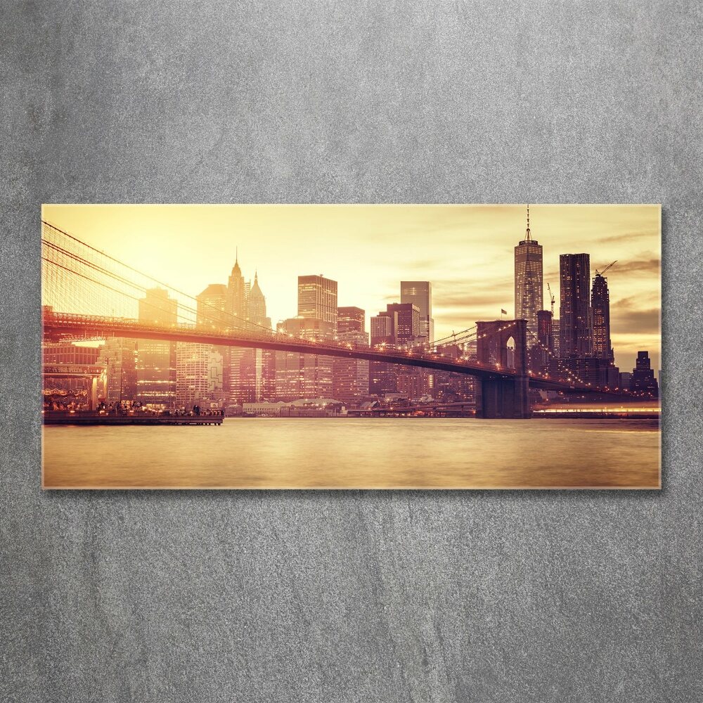 Tableau sur verre acrylique Manhattan New York USA