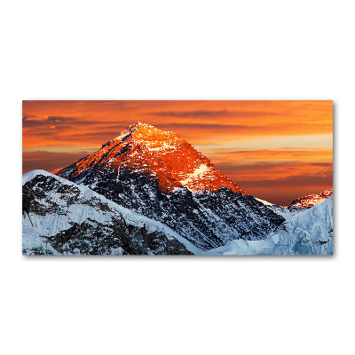 Tableau sur verre acrylique Sommet de l'Everest