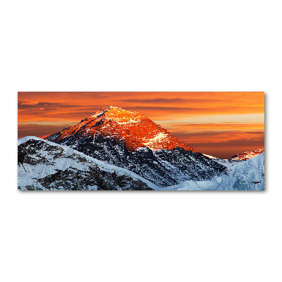 Tableau sur verre acrylique Sommet de l'Everest