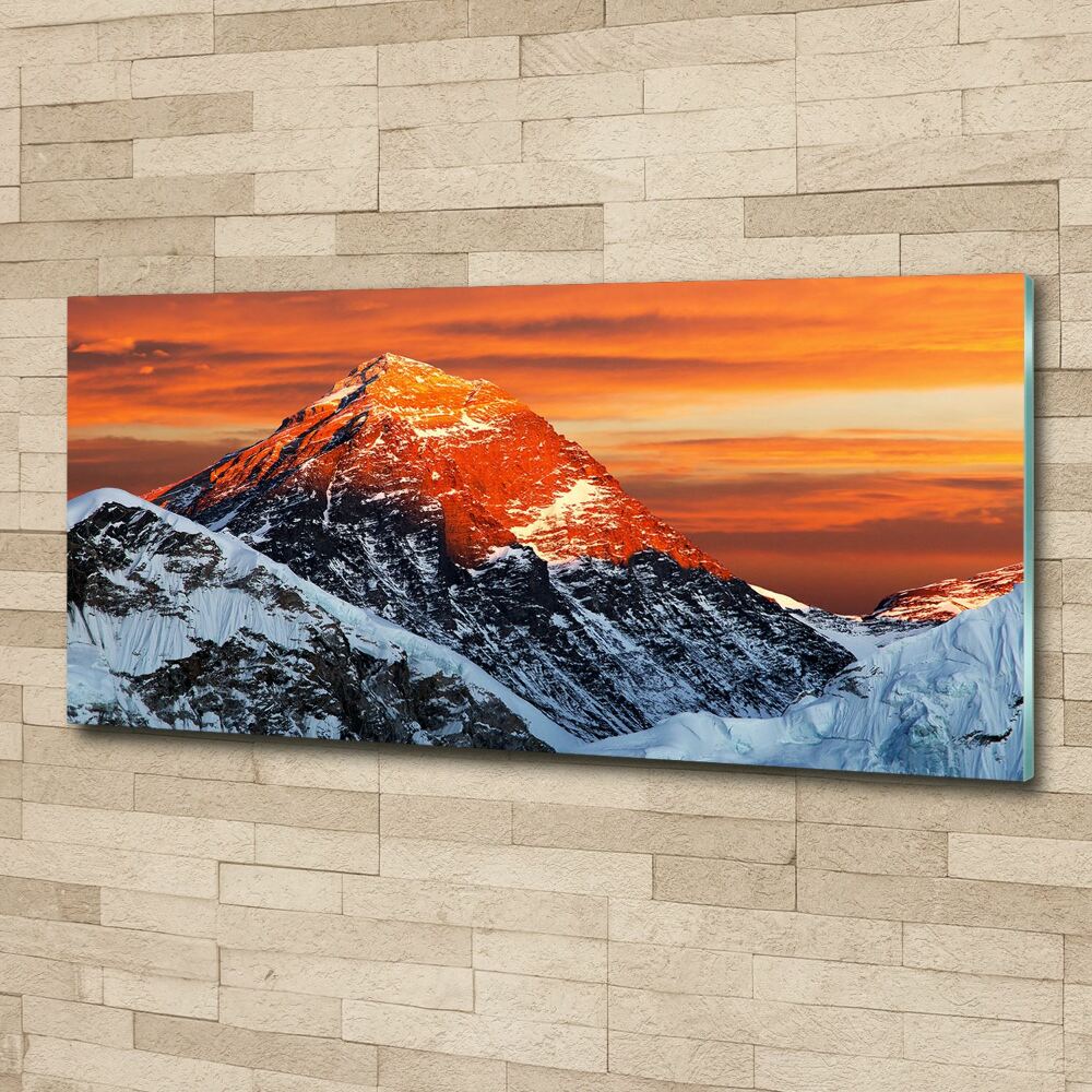 Tableau sur verre acrylique Sommet de l'Everest