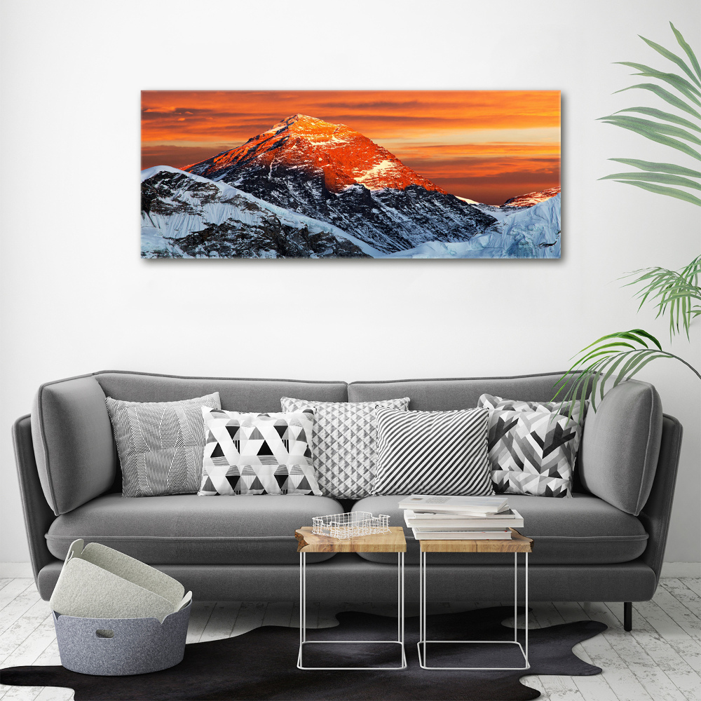 Tableau sur verre acrylique Sommet de l'Everest