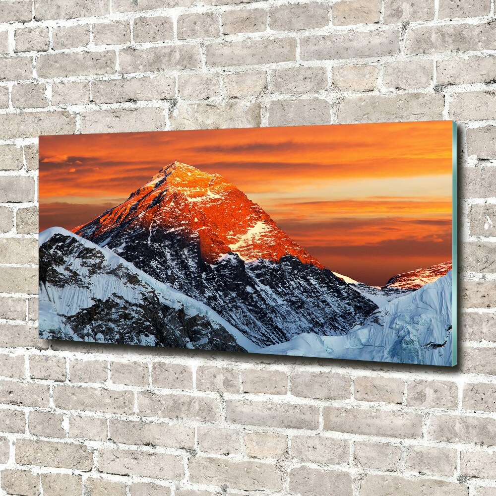 Tableau sur verre acrylique Sommet de l'Everest