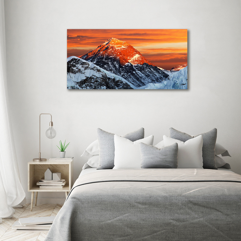 Tableau sur verre acrylique Sommet de l'Everest