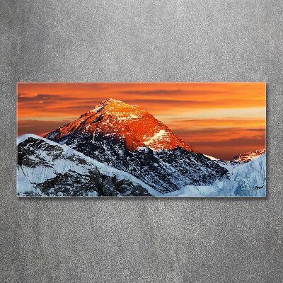 Tableau sur verre acrylique Sommet de l'Everest