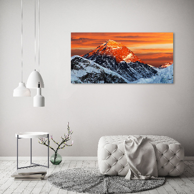 Tableau sur verre acrylique Sommet de l'Everest