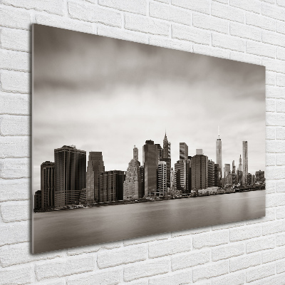 Tableau sur verre acrylique Manhattan New York US