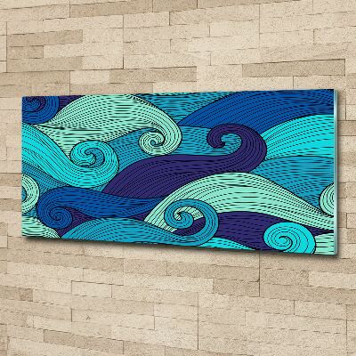 Acrylique tableau Vagues abstraites