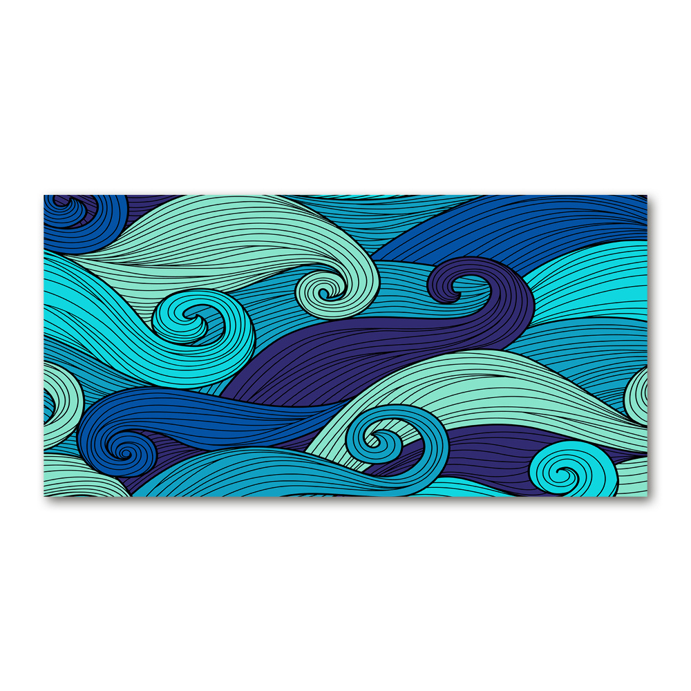 Acrylique tableau Vagues abstraites