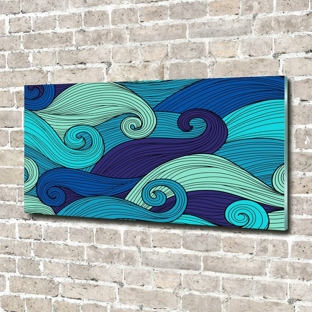 Acrylique tableau Vagues abstraites