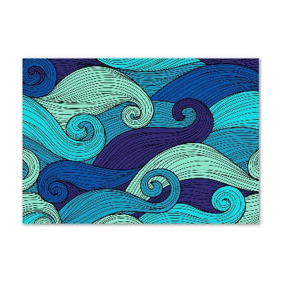 Acrylique tableau Vagues abstraites