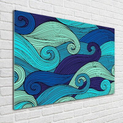 Acrylique tableau Vagues abstraites