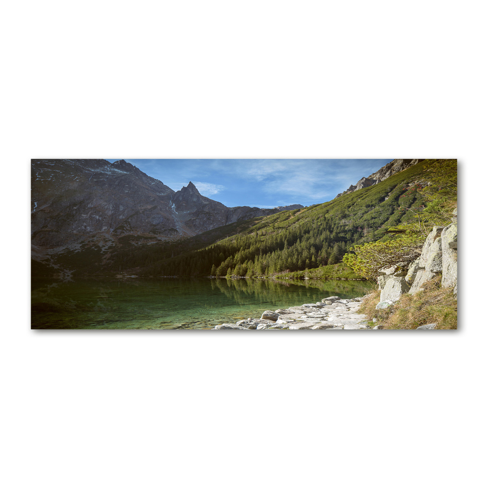 Tableau sur verre acrylique Lac Morskie Oko Tatry