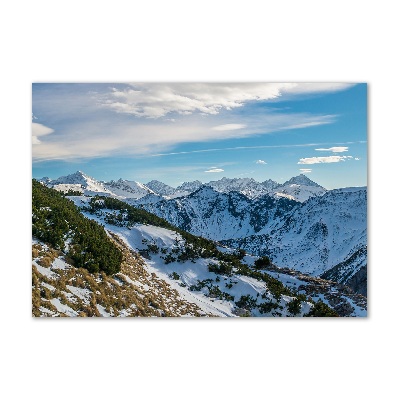 Acrylique tableau Couronne des Tatras