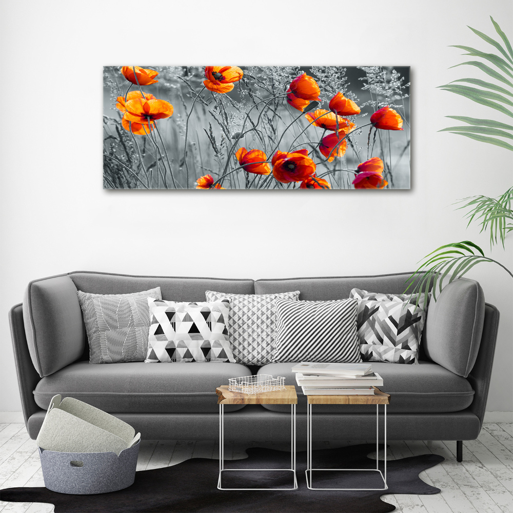 Tableau acrylique Coquelicots des champs