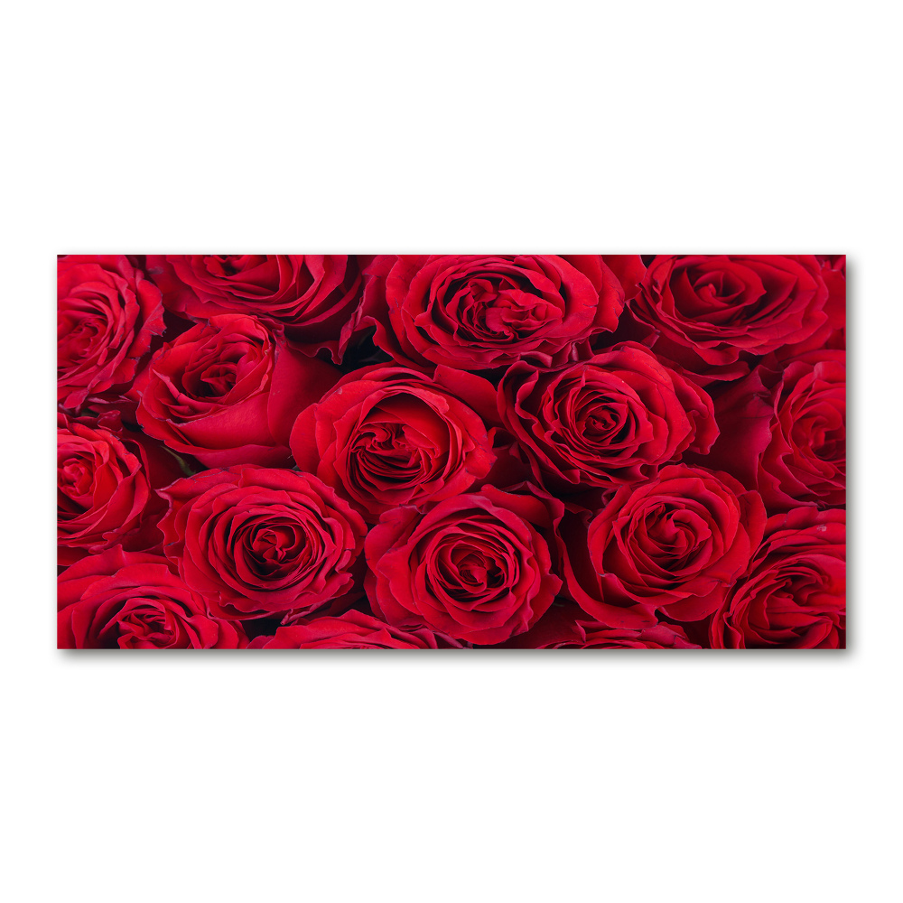 Acrylique tableau Roses fleurs