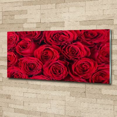 Acrylique tableau Roses fleurs