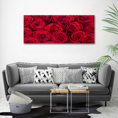 Acrylique tableau Roses fleurs