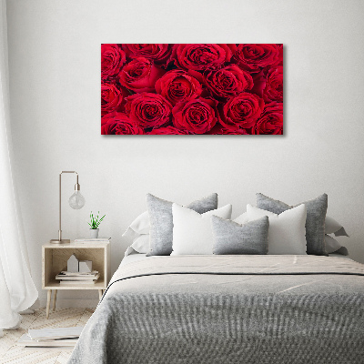 Acrylique tableau Roses fleurs