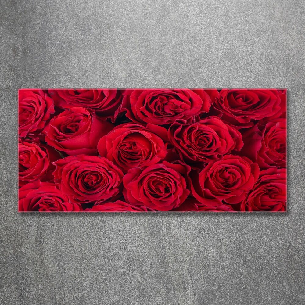 Acrylique tableau Roses fleurs