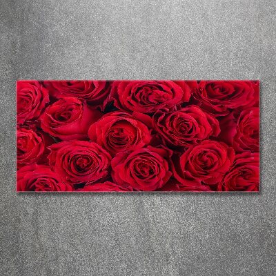 Acrylique tableau Roses fleurs