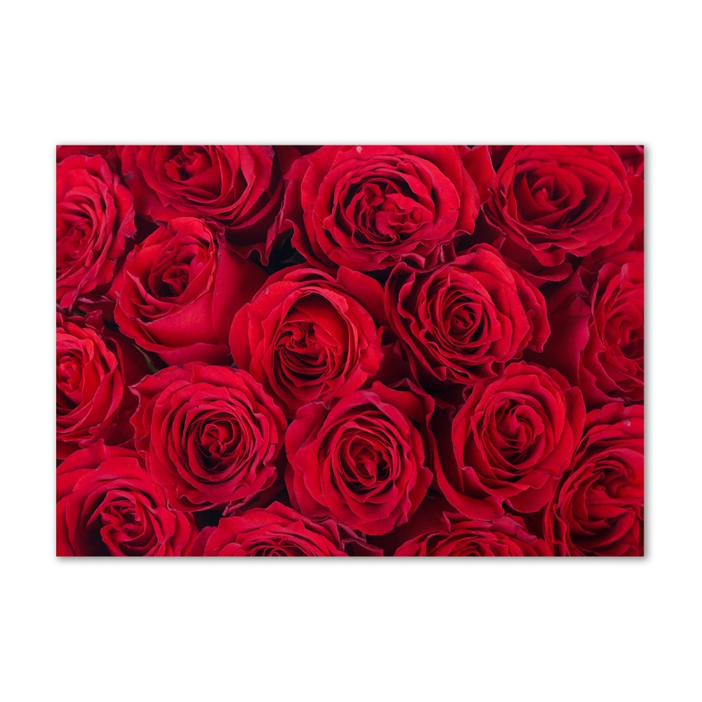 Acrylique tableau Roses fleurs