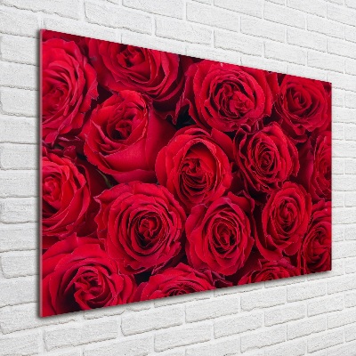 Acrylique tableau Roses fleurs