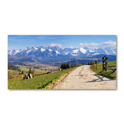 Tableau en acrylique Panorama des Tatras