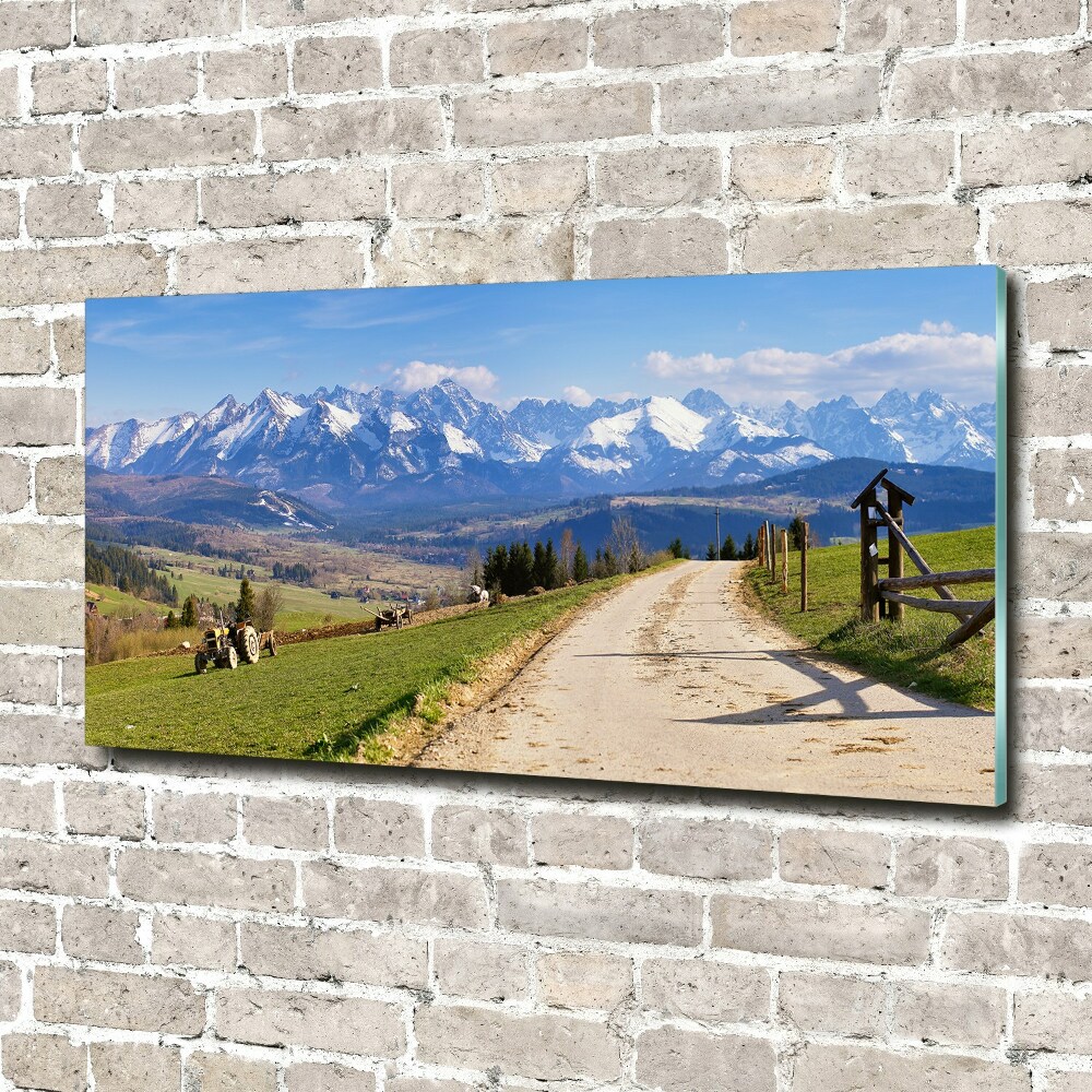 Tableau en acrylique Panorama des Tatras