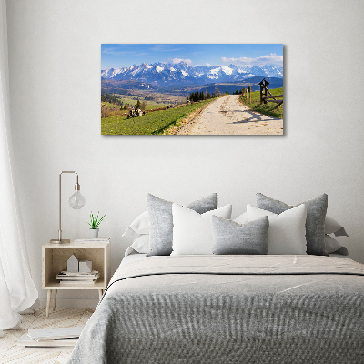 Tableau en acrylique Panorama des Tatras