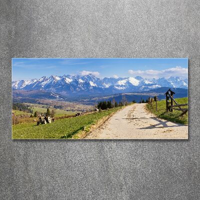 Tableau en acrylique Panorama des Tatras