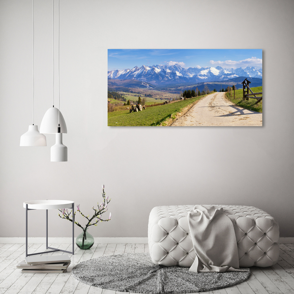 Tableau en acrylique Panorama des Tatras