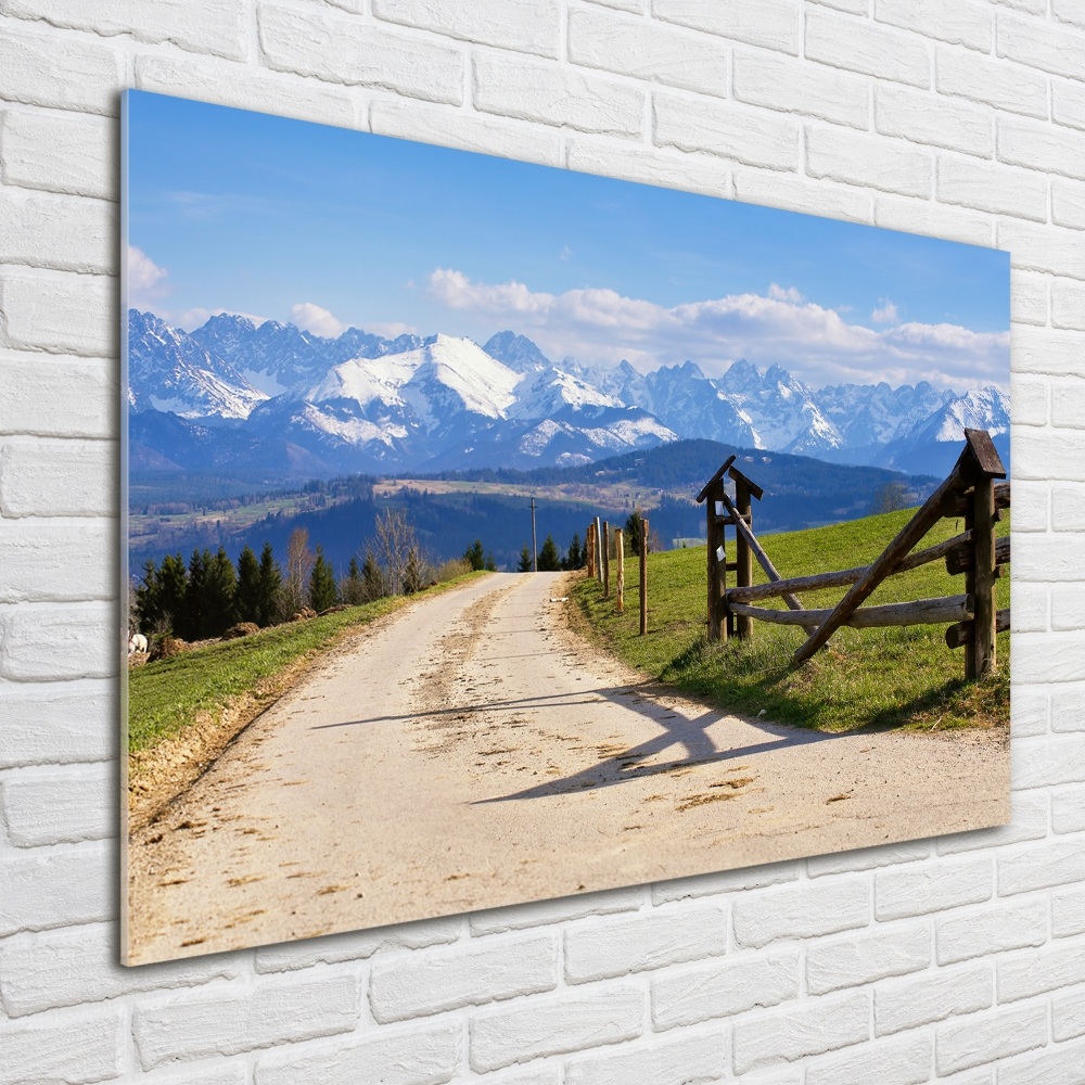 Tableau en acrylique Panorama des Tatras