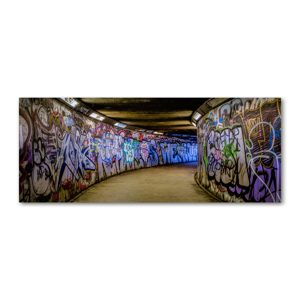 Acrylique tableau Graffiti sur le métro