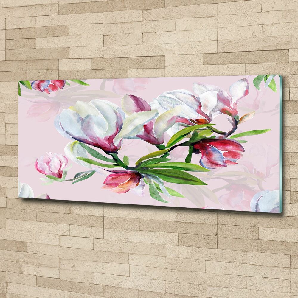 Tableau en acrylique Fleurs de magnolia