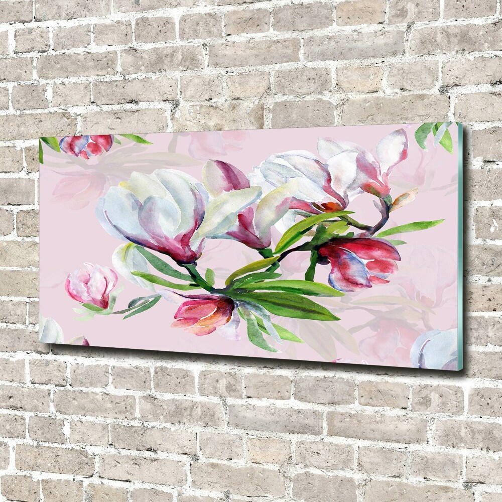 Tableau en acrylique Fleurs de magnolia