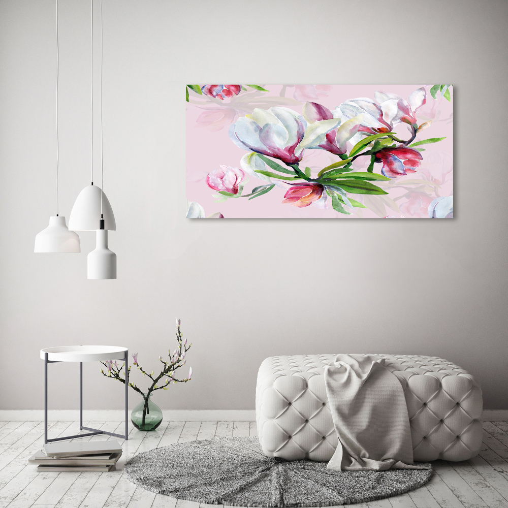 Tableau en acrylique Fleurs de magnolia