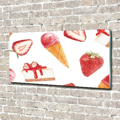 Tableau verre acrylique Dessert