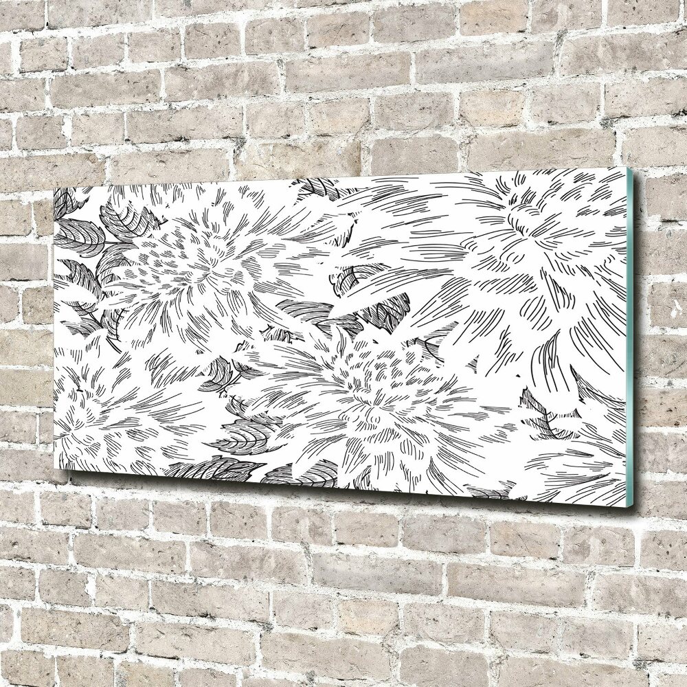 Tableau acrylique Motif floral