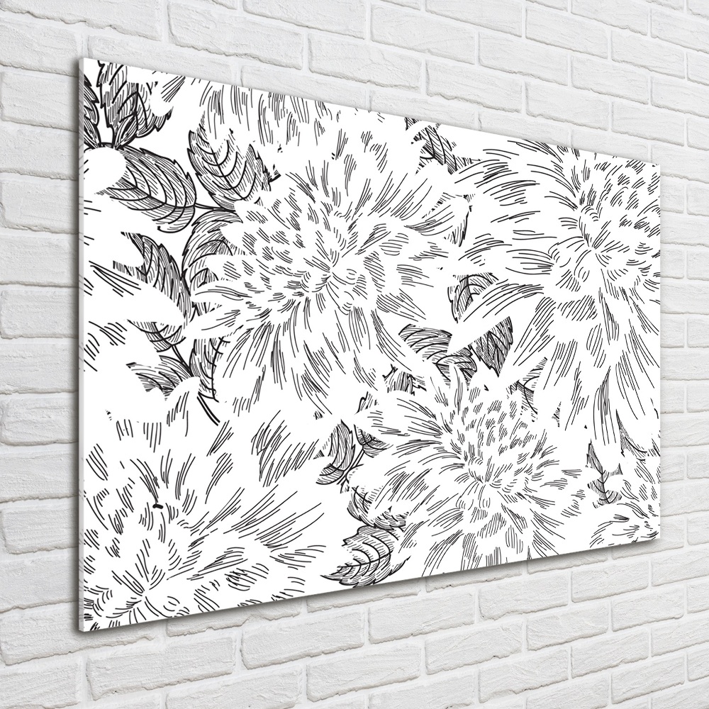 Tableau acrylique Motif floral