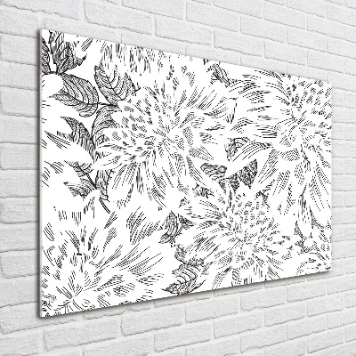 Tableau acrylique Motif floral