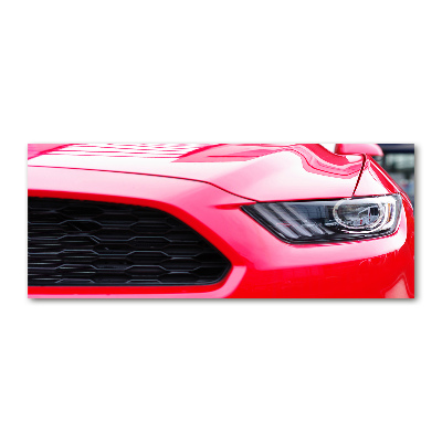 Tableau acrylique Mustang rouge