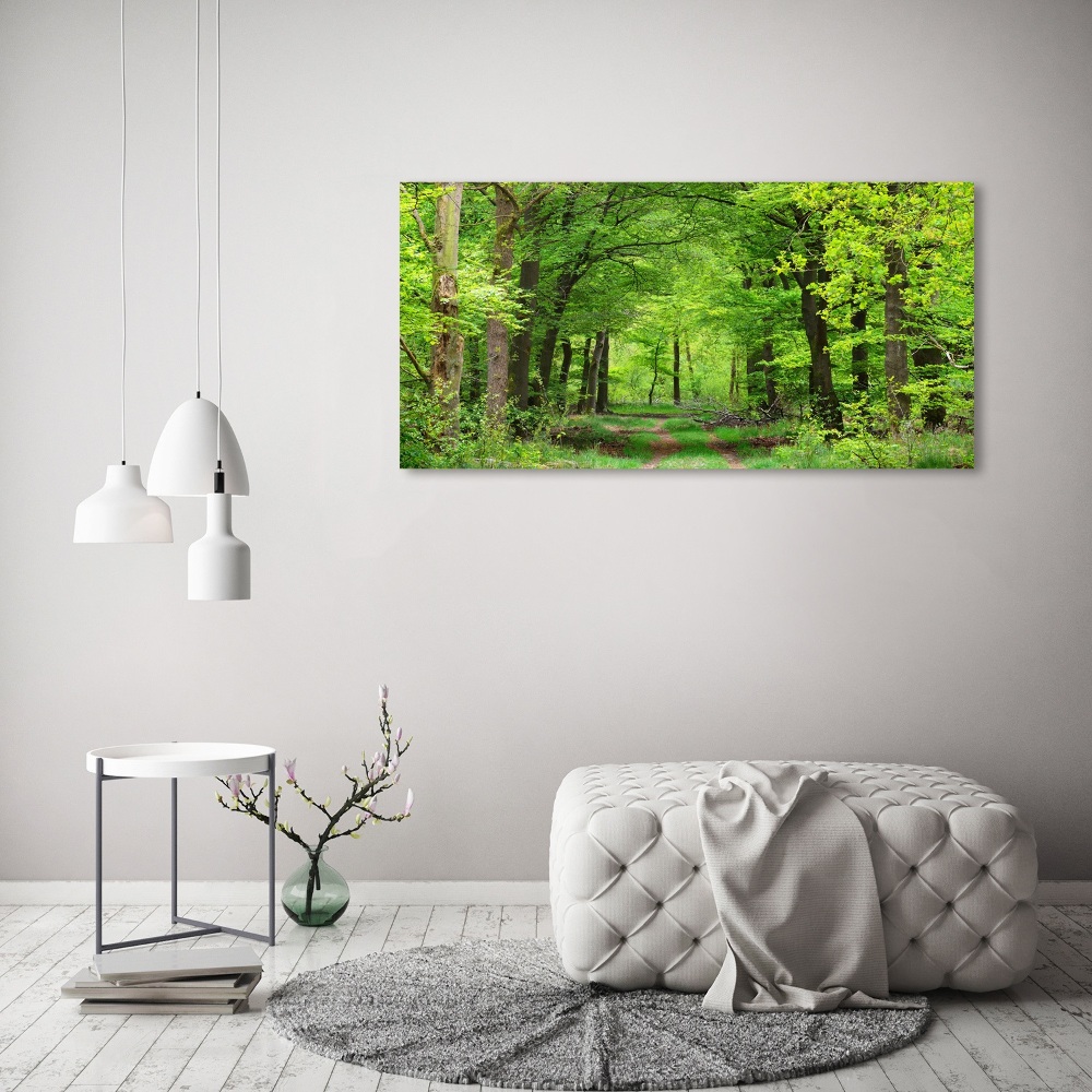 Tableau en acrylique Forêt de printemps