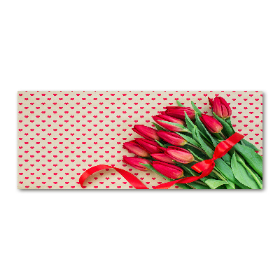 Tableau acrylique Coeurs de tulipes