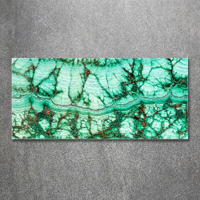 Tableau sur verre acrylique Texture malachite