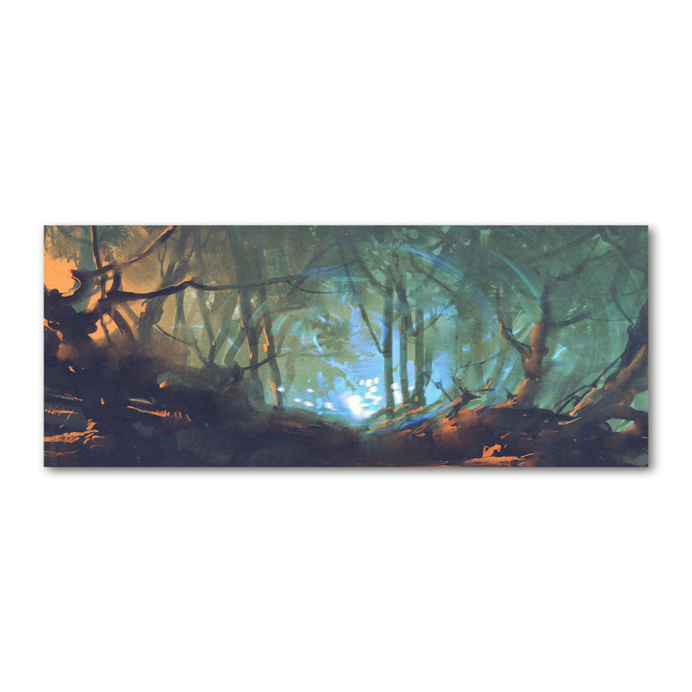 Tableau verre acrylique Forêt mystique