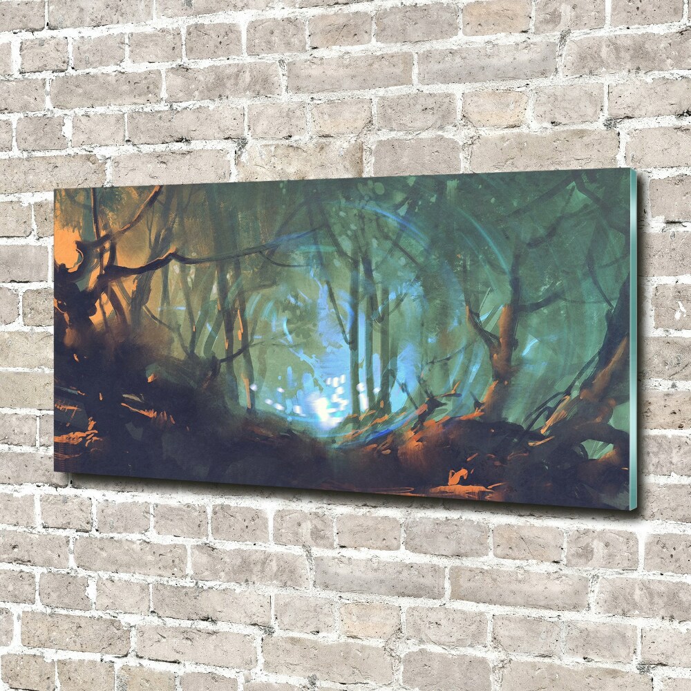 Tableau verre acrylique Forêt mystique