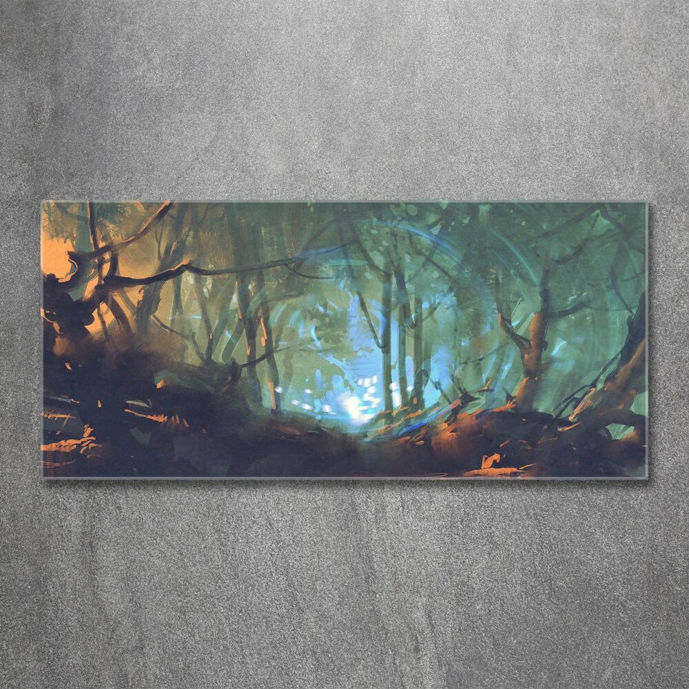 Tableau verre acrylique Forêt mystique