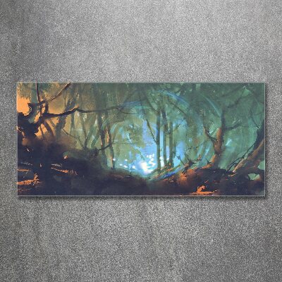 Tableau verre acrylique Forêt mystique