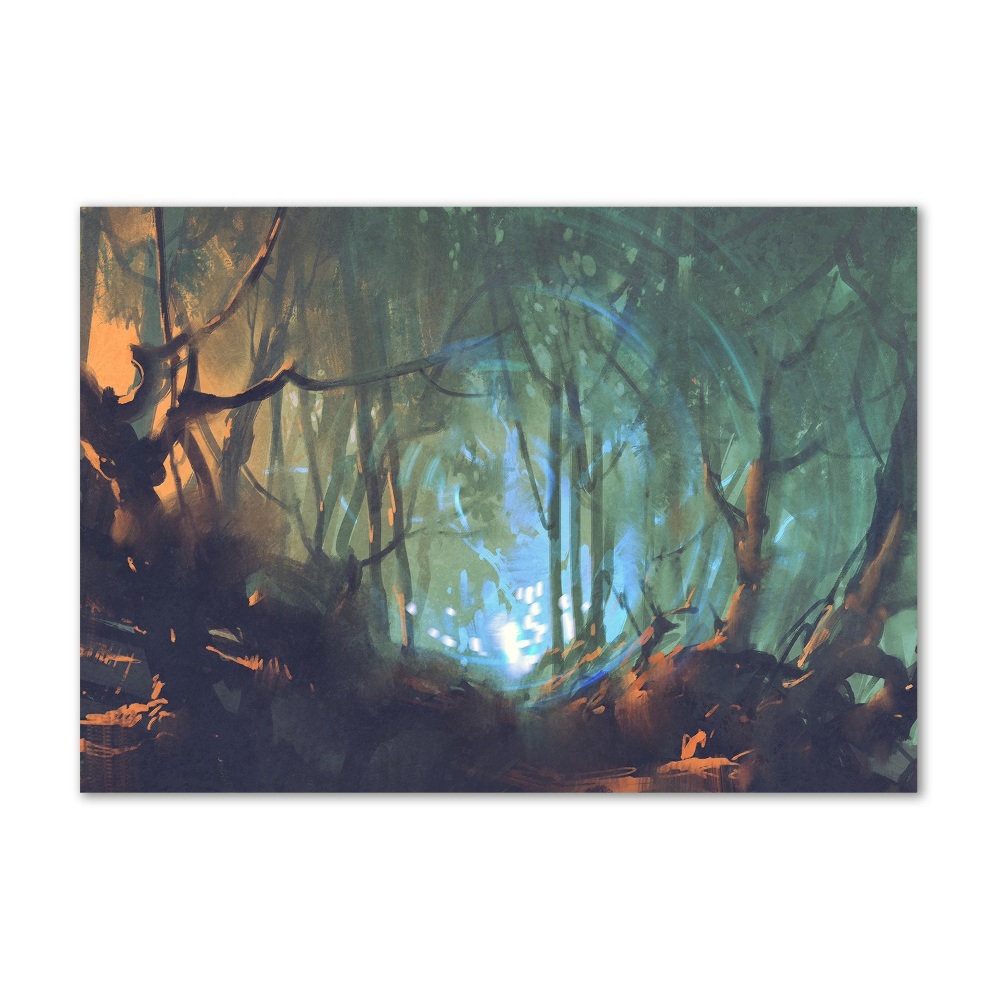 Tableau verre acrylique Forêt mystique